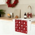 thumbnail image 6 of Christmas Hand Towel Jacquard Cotton Bathroom Towel Decorative Absorbent Dish Towel for Holiday Winter Bathroom Kitchen Decor Valentine's Day Gift, 6 of 6