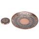 thumbnail image 3 of Home Alloy Incense Burner Ash Catcher Flower Statue Censer Plate with 9 Holes Stick Incense Holder, 3 of 3