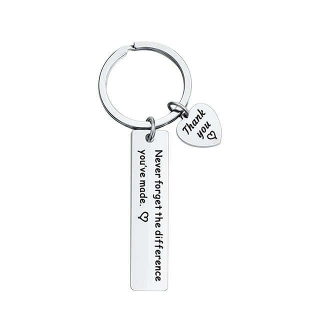 Fiudx Llavero de Amor, Diseño Inspirador de Acero Inoxidable, Frases de Agradecimiento, Regalo de Amistad, Recuerdo Motivacional, Recordatorio Diario, Perfecto para Cumpleaños o Graduación, Juego de