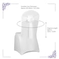 thumbnail image 3 of 10pcs Wedding Flower Chair Sashes Elastic Spandex Organza Chair Sash, 3 of 8