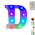 thumbnail image 1 of LED Letter Lights With Remote Control 16-color Luminous Letter Lamp Bar Sign Night Light For Wedding Party Christmas Decor D, 1 of 5