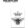 thumbnail image 3 of shiyou-Tattoo Tech, 3 Sheets Small Semi Permanent Tattoo, Adult Art Design Temporary Tattoos, Lasts 1-2 Weeks, Waterproof, Realistic Look, No Adhesive, No Reflection (Crown and Bee), 3 of 4