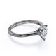 thumbnail image 3 of JeenMata Anillo Clásico Corte de Pera de 1 Quilate, Engaste en Garras, Estilo Solitario, Chapado en Oro Negro de 18 K sobre Plata, 3 of 5