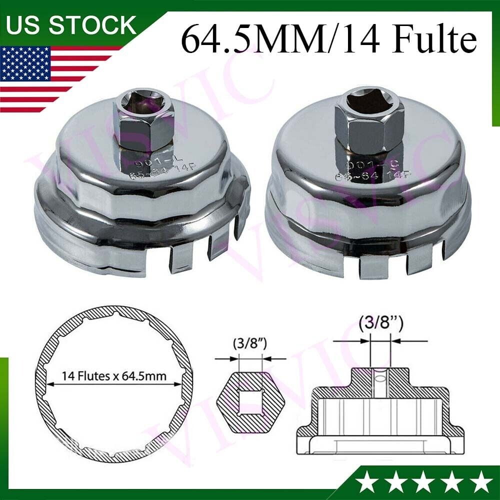 2pc Steel Oil Filter Wrench Tool for Toyota,Lexus,Scion 1.8L,2.0L-5.7L