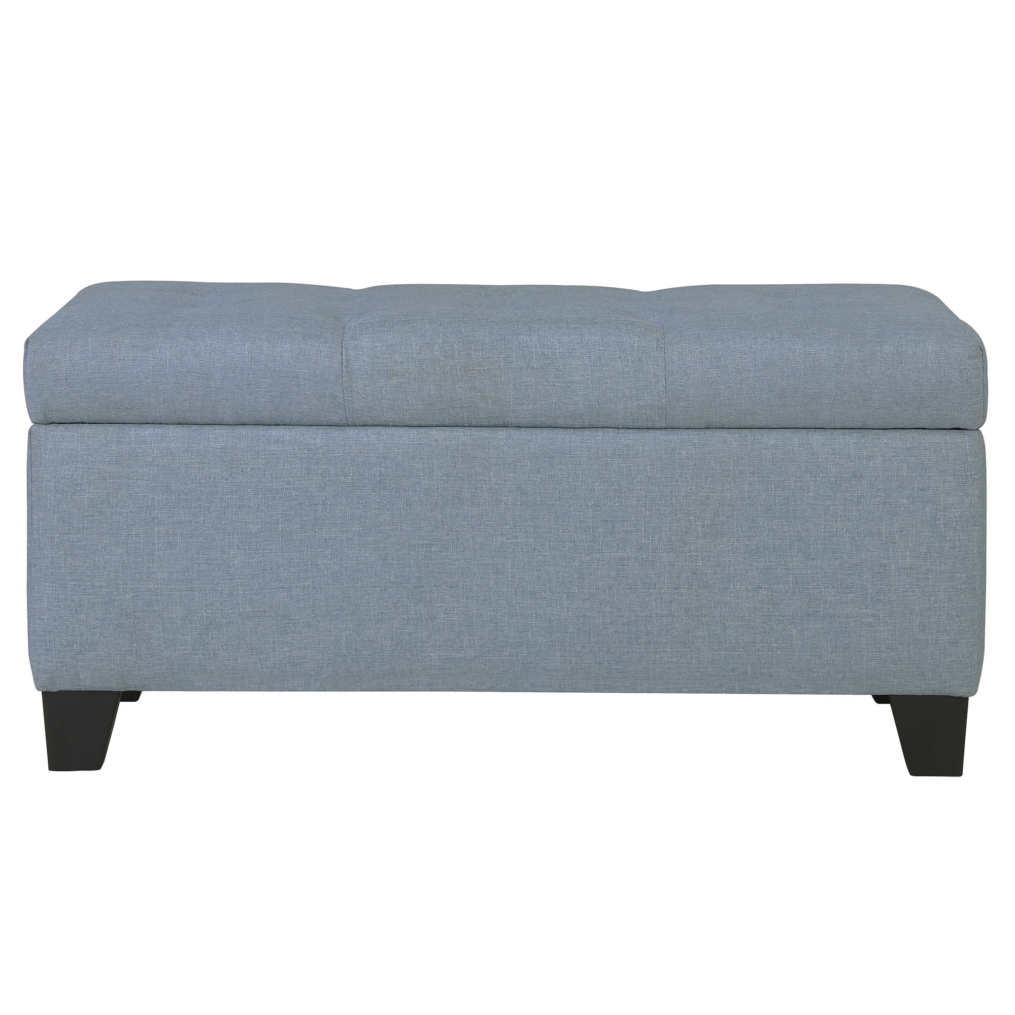 Modern Fabric Rectangular Storage Ottoman