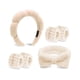 thumbnail image 1 of wonima11 Khaki Spa Headband and Wristband Set-Headband for Washing Face Sponge Skincare Headbands Makeup Headbands for Women Girls Cute Bow Skin Care hairband Soft Bubble Face Wash Head band for Women, 1 of 1