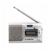Sonivox Vs-R3 Analog Radio Silver Color Vintage Nostalgic Radio