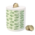 thumbnail image 3 of Artichoke Piggy Bank, Fresh and Green Artichokes Hand Drawn Nature Agriculture Harvest Art Print, Ceramic Coin Bank Money Box for Cash Saving, 3.6" X 3.2", Fern Green, by Ambesonne, 3 of 4