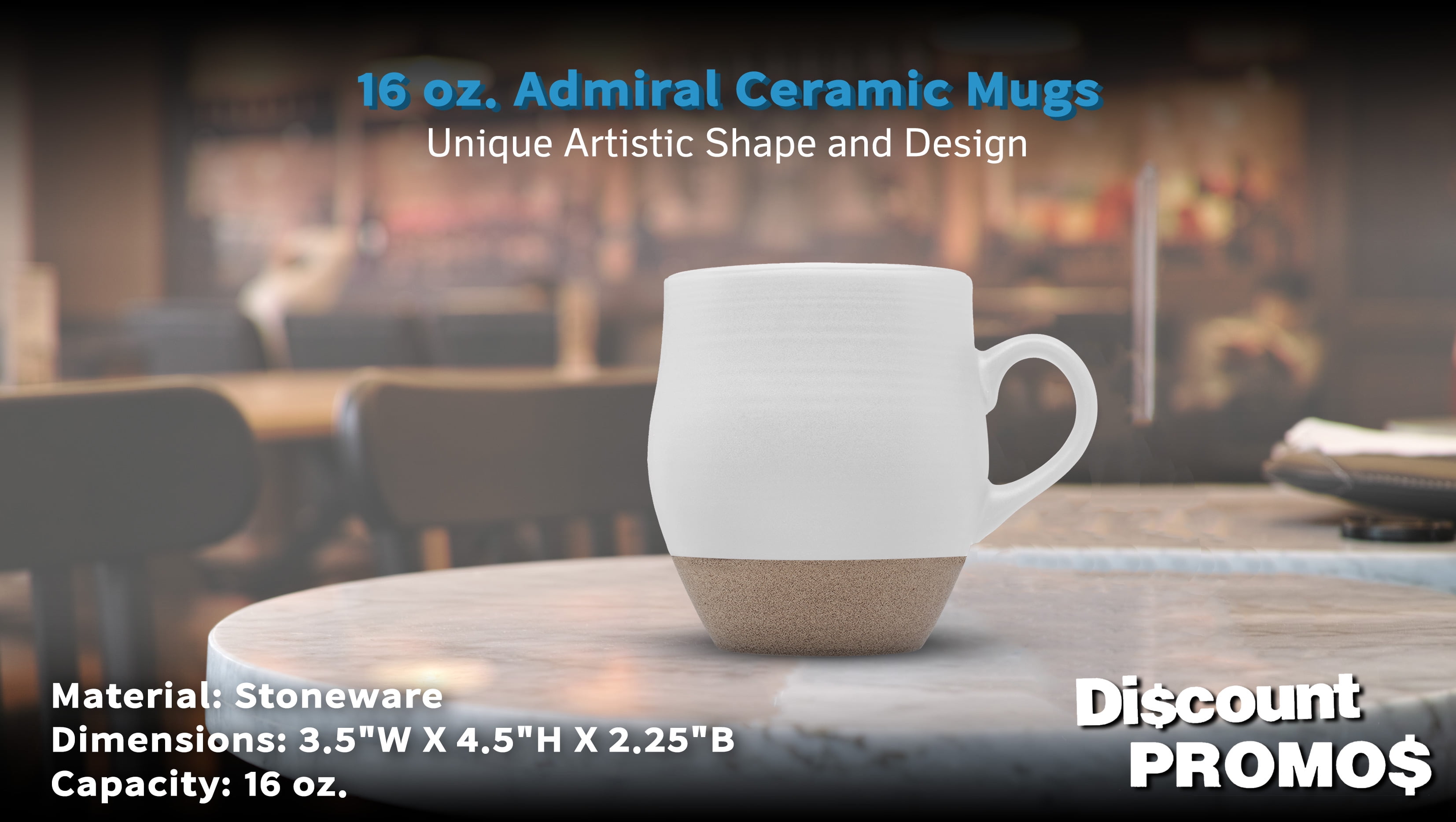 16 oz. Admiral Ceramic Mugs
