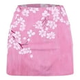 thumbnail image 4 of Itsame Sports Shorts Women Lanyard Short Sweatpants Pocket Printed Tight Short Pants Pink Size 4XL, 4 of 4