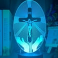 thumbnail image 4 of YSITIAN 3D Jesus Cross Night Light Lamp Illusion 7 Color Changing Touch Switch Table Desk Decoration Lamps Acrylic Flat ABS Base USB Cable Birthday Gift YT05-479, 4 of 5