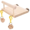 thumbnail image 1 of Parrot Cage Bird Perch Stand Platform Bird Cage Wooden Standing Platform, 1 of 8
