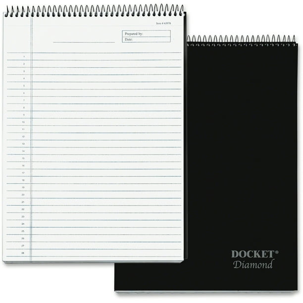 TOPS, TOP63978, Docket Diamond TopWire Planning Pad, 12 / Each