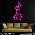 thumbnail image 2 of Craftnamesign Girl Line Art Neon Sign, Women Led Light, Bedroom Wall Decor, 2 of 4