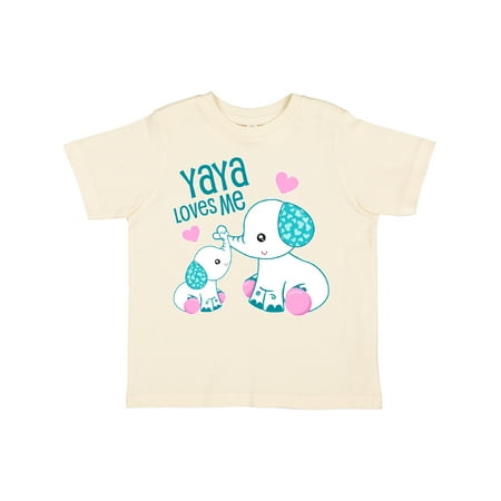 

Inktastic Yaya Loves Me-cute Elephants Gift Toddler Boy or Toddler Girl T-Shirt