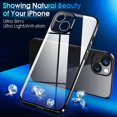 thumbnail image 2 of Crystal Clear Case for iPhone 14 Plus, [Not Yellowing] [Camera Protection] [Military Grade Drop Tested] Transparent Shockproof Protective Phone Case Soft Silicone Slim Cover, 6.7 inch, Black, 2 of 16