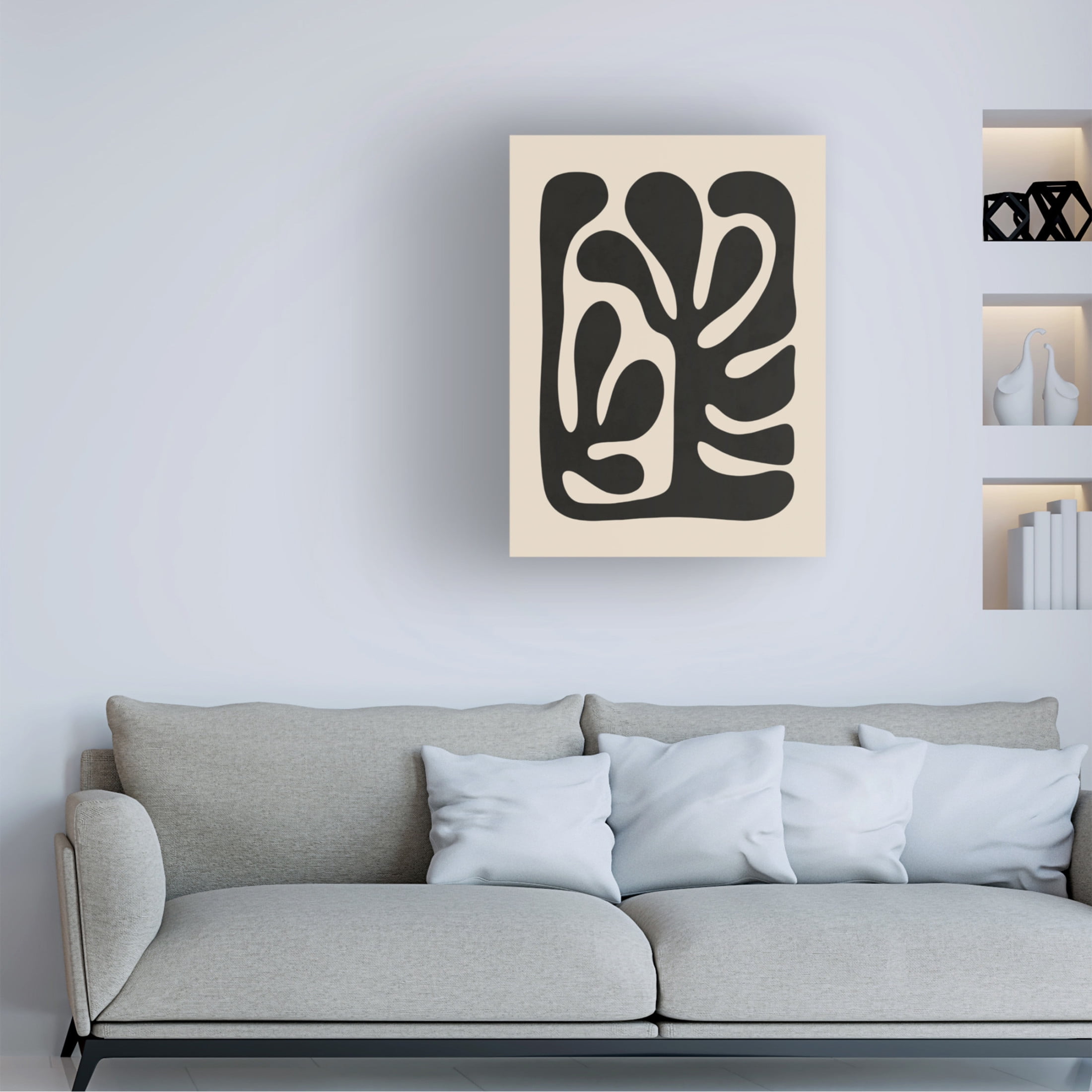 Canvas Wall Art - LivinLi 'Abstractica' Wall Art for Living Room, Bedroom, or Office Décor by Trademark Fine Art - 18 x 24 Inches
