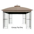 thumbnail image 5 of APEX GARDEN Replacement Canopy Top for Garden Treasures 10' x 10' Brown Metal Square Semi-Gazebo Model #L-GZ038PST-F, 5 of 7