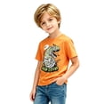 thumbnail image 6 of CONFREE Halloween Boys Short Sleeve Tshirts Crew Neck Dinosaur Graphic Soft Hallowmas T-Shirts for Kids, 6 of 6