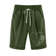 thumbnail image 1 of Pantalones Cortos Casuales Impresos de la Cintura Elástica con Bolsillos, Pantalones Casuales para Todo el Uso Diario de la Temporada, 1 of 3