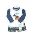 thumbnail image 2 of Hudson Baby Boys Swim Rashguard Set, Ride The Waves, 5T, 2 of 4