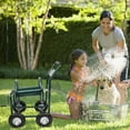 thumbnail image 3 of UBesGoo Heavy Duty Hose Reel Cart 229ft, Steel Frame 10" Wheels for Garden, Green, 3 of 8