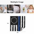 thumbnail image 5 of Blue American Flag Cloth Napkins, Vintage USA Flag Stars Washable and Reusable Dinner Napkins Set of 2, Table Napkin for Kitchen Party Birthday Wedding Hotel Housewarming 20"x20", 5 of 9