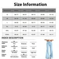 thumbnail image 3 of Women's Fashion Loose Drawstring Waist Polka Dot Print Casual Sports Flared Pants, Black, L, 3 of 4