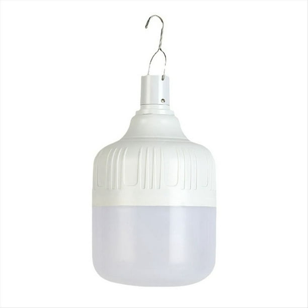 Bombilla Recargable Bombilla Portátil para Acampar Iluminación de Emergencia Luces de Linterna Luz Colgante para Tienda de Campaña Al Aire Libre 80w
