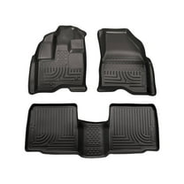 Husky Liners 98731 Weatherbeater Floor Mats Fit 2009-2016 Lincoln MKS - Front/2nd Seat - Black