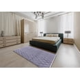 thumbnail image 4 of Ahgly Company Indoor Rectangle Mid-Century Modern Slate Blue Grey Oriental Area Rugs, 5' x 8', 4 of 6
