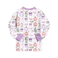 thumbnail image 6 of felwors Halloween Pajamas Big Boy Girls Crew Neck Cute Print Pajama Sets Long Sleeve Lovely Sleepwear 2 Piece Pjs Multiple Cartoon Jammies Pajama (White,8-9 Years), 6 of 7
