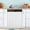 Silver Gray and White Stripes, variant on Dailycode Dishwasher Magnet Cover Magnetic Fridge Door Cover Home Kitchen Decor, Off-white and White Stripes, 23"x 26"