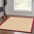 thumbnail image 3 of Linon Athena Cotton Rug in Natural and Red-2'6" x 8', 3 of 3