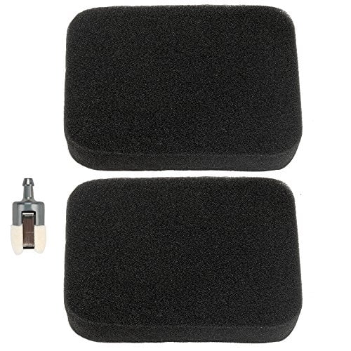 Harbot (Paquete de 2 502844401 filtro de aire con filtro de combustible para Husqvarna 150BT 350BT 350BF 560BFS 560BTS Red Max EBZ5100 EBZ5100Q EBZ5100RH EBZ5150 EBZ5150RH EBZ6500 EBZ6500RH soplador d