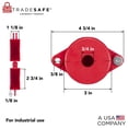 thumbnail image 2 of Válvula de compuerta Valve Lockout TRADESAFE de 1 a 2.5 pulgadas, paquete de 2, 2 of 9