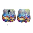 thumbnail image 6 of Goofa Spring Flower Seasonal Printed Women 2 in 1 Running Shorts,Quick Dry Athletic Workout Shorts,High Waisted Athletic Shorts with Liner Pockets-Large, 6 of 9
