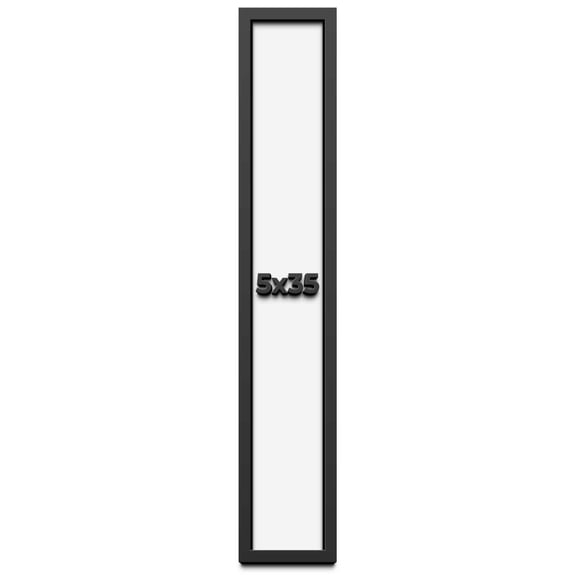 5x35 In Shadow Box Frame Black | 1 inches Deep Real Wood Contemporary Shadowbox Display Frame | UV