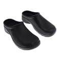 thumbnail image 3 of Mens Womens Slip Resistant Work Clogs Lightweight EVA Chef Shoes Black - Style 1, 40, 3 of 8