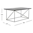 thumbnail image 5 of SAFAVIEH Rylee Modern Rectangle Coffee Table, Dark Grey/Black, 5 of 9