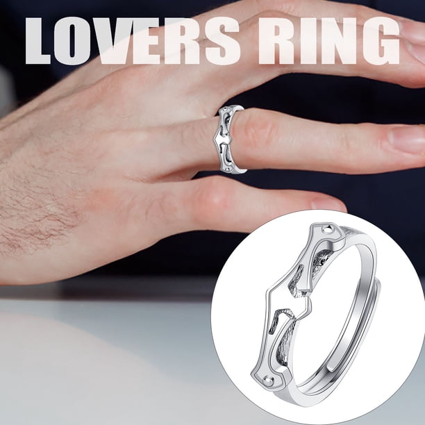 Anillos para mujer, regalos para mujer, anillo de pareja de caballero y princesa, adecuado para compromiso y matrimonio, anillo de moda.