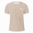 thumbnail image 4 of NOLDARES Summer Men's Graphic Print Crewneck Tees Short Sleeve Beach Vacation T-Shirts(Khaki,XL), 4 of 5