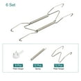 thumbnail image 3 of Unique Bargains 6Pack Plate Hanger, 6 Inch Stainless Steel Invisible Wall Plate Hangers for Decorative Plates, Silver, 3 of 6