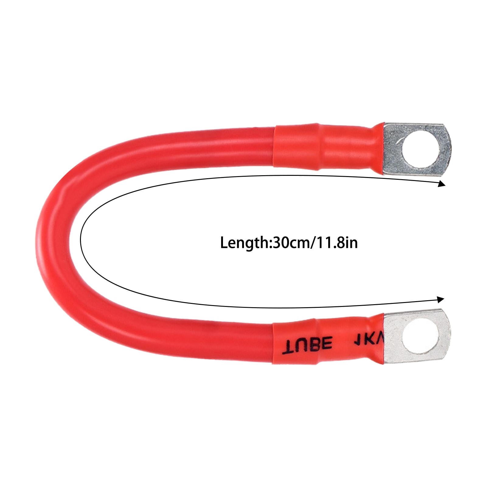 Marine Battery Cables, Battery Wire Cable, Inverter Cables with Terminals 2 AWG Gauge, Black Red Battery Connector, Power Inverter Cables for Auto Motorcycle Boats Marine Car