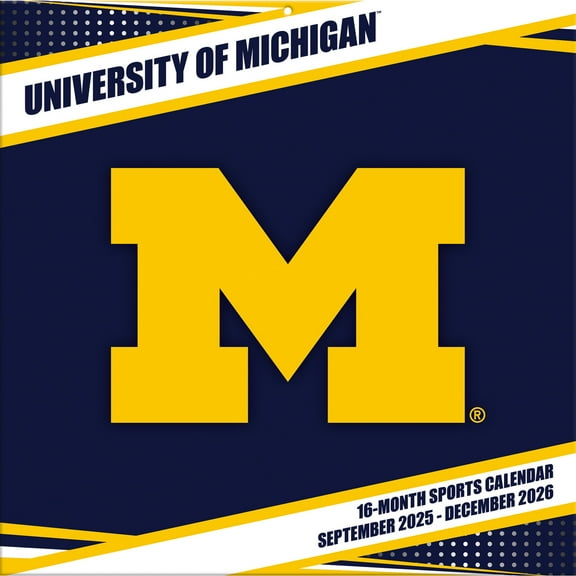 Michigan Wolverines 2026 16M Turner Wall Calendar - Pf