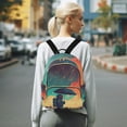 thumbnail image 7 of FORMRS Mini Backpack Purse for Women Travel Daypack Casual Shoulder Bag, Astronaut and Sky, 7 of 7