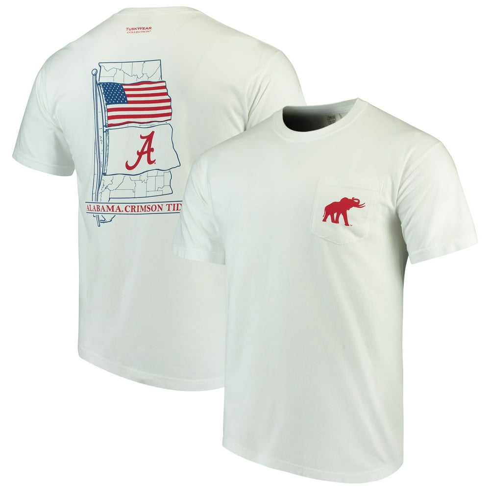 Alabama Crimson Tide Allegiance Comfort Colors TShirt White