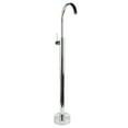 thumbnail image 1 of Robinet de Baignoire Autoportant, Résistant à la Corrosion, Largement Applicable, Robinet Mélangeur de Douche Stable pour Lavabo de Type Colonne Rétro, Noir, Placage Électrolytique, Or, Or Brossé, 1 of 7