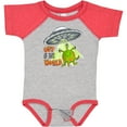 thumbnail image 3 of Inktastic Out of this World- cute green alien UFO Boys or Girls Baby Bodysuit, 3 of 5