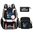 thumbnail image 1 of Anime Cartoon Backpack, Suitable For Boys And Girls, With USB Port, Role Playing School Bag, Three Piece Set-siniker, 1 of 4